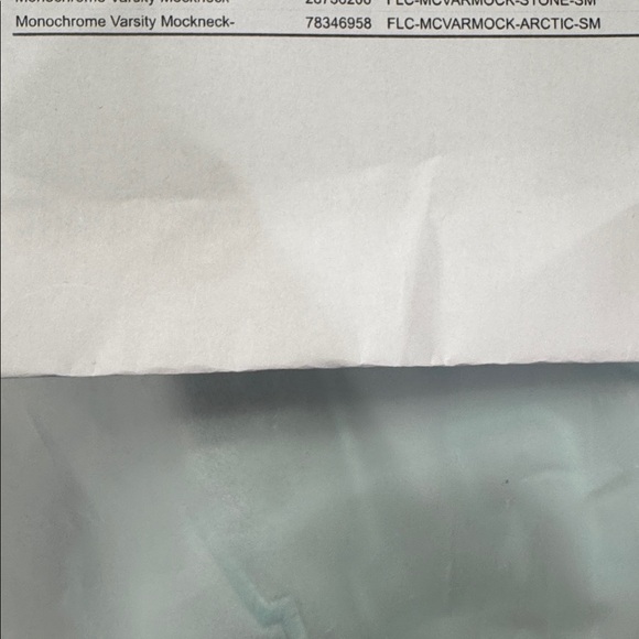 NEW PARKE MONOCHROME VARSITY MOCKNECK (ICE BLUE) size S/M NEW - Authentic - Picture 10 of 10